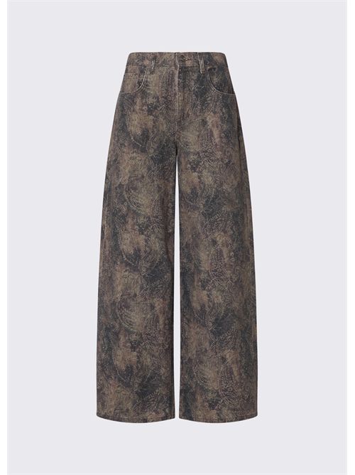Pantaloni boy con stampa glitter LIU JO | UF6163T684A/L9146